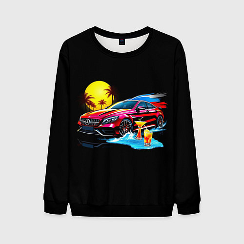 Мужской свитшот Mercedes amg / 3D-Черный – фото 1