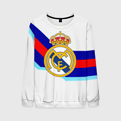 Мужской свитшот Real Madrid текстура полосы
