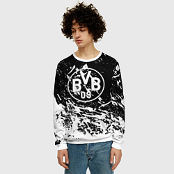 Свитшот мужской Borussia белые краски, цвет: 3D-белый — фото 2