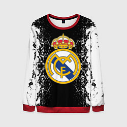Мужской свитшот Реал Мадрид текстура краски
