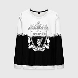 Мужской свитшот Liverpool краски черно белые