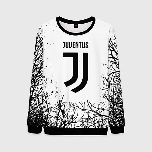 Мужской свитшот Ювентус черные деревья / 3D-Черный – фото 1