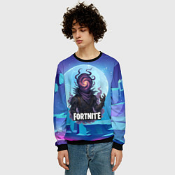 Свитшот мужской Рейвен Fortnite, цвет: 3D-черный — фото 2