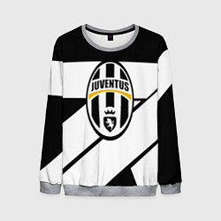 Свитшот мужской Ювентус полосы геометрия линии, цвет: 3D-меланж