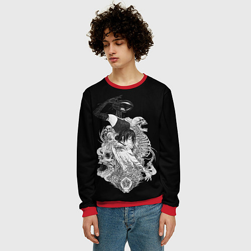 Мужской свитшот Резе демон бомба Человек бензопила / 3D-Красный – фото 3