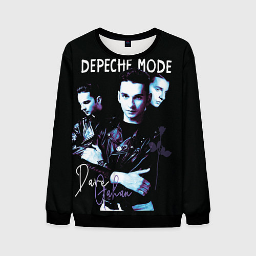 Мужской свитшот Dave Gahan Depeche Mode rose / 3D-Черный – фото 1