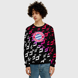 Свитшот мужской Бавария Мюнхен jojo anime, цвет: 3D-черный — фото 2