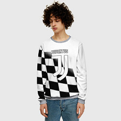 Свитшот мужской Ювентус клетка краски, цвет: 3D-меланж — фото 2
