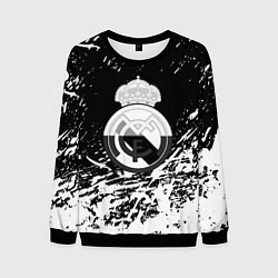 Мужской свитшот Реал Мадрид краски текстура