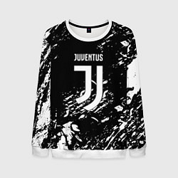 Свитшот мужской Juventus белые штрихи красок, цвет: 3D-белый
