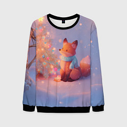 Мужской свитшот Лисичка Новый год