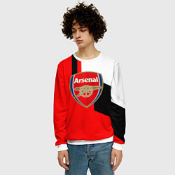 Свитшот мужской Арсенал геометрия спорт, цвет: 3D-белый — фото 2
