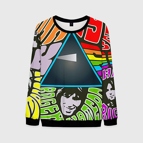 Мужской свитшот Pink Floyd / 3D-Черный – фото 1