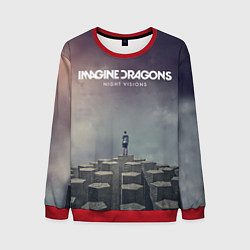 Свитшот мужской Imagine Dragons: Night Visions, цвет: 3D-красный