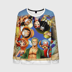 Свитшот мужской One Piece, цвет: 3D-белый