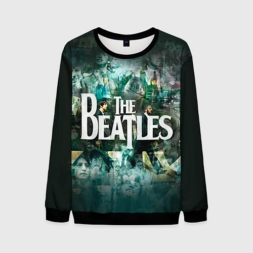 Мужской свитшот The Beatles Stories / 3D-Черный – фото 1