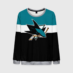 Свитшот мужской San Jose Sharks, цвет: 3D-меланж