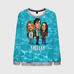 Свитшот мужской Nirvana: Water, цвет: 3D-меланж