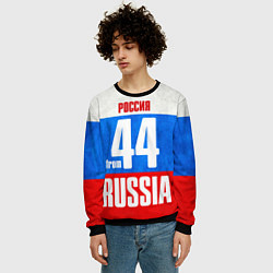 Свитшот мужской Russia: from 44, цвет: 3D-черный — фото 2