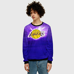 Свитшот мужской Los Angeles Lakers, цвет: 3D-черный — фото 2