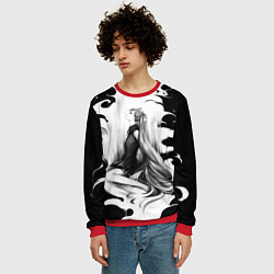 Свитшот мужской Hatsune Miku, цвет: 3D-красный — фото 2