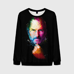 Свитшот мужской Стив Джобс, цвет: 3D-черный