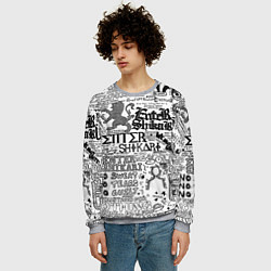 Свитшот мужской Enter Shikari: Words, цвет: 3D-меланж — фото 2