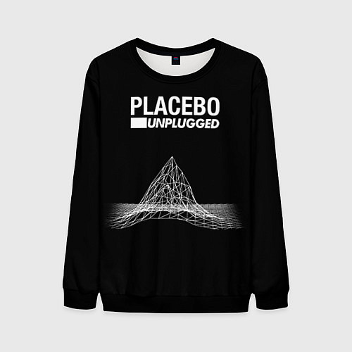 Мужской свитшот Placebo: Unplugged / 3D-Черный – фото 1