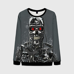 Свитшот мужской Скелет Терминатора, цвет: 3D-черный