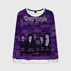 Свитшот мужской Deep Purple, цвет: 3D-белый
