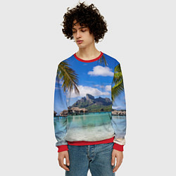 Свитшот мужской Бора-Бора, цвет: 3D-красный — фото 2