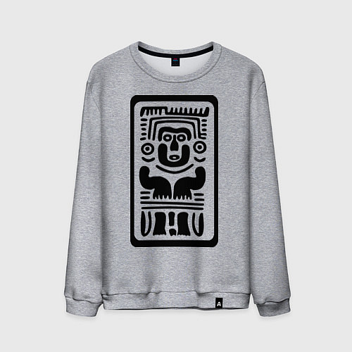 Мужской свитшот Индеец / Меланж – фото 1