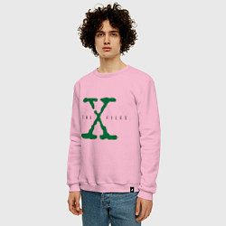 Свитшот хлопковый мужской The X-files, цвет: светло-розовый — фото 2