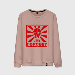 Свитшот хлопковый мужской Горсвет, цвет: пыльно-розовый