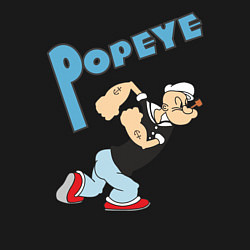 Свитшот хлопковый мужской Popeye, цвет: черный — фото 2