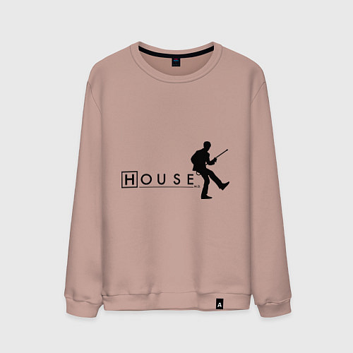 Мужской свитшот House MD / Пыльно-розовый – фото 1