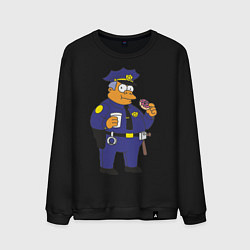 Свитшот хлопковый мужской Chief Clancy Wiggum, цвет: черный