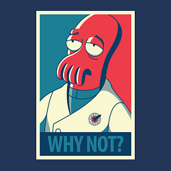 Свитшот хлопковый мужской Zoidberg: Why not?, цвет: тёмно-синий — фото 2