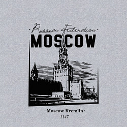 Свитшот хлопковый мужской Moscow Kremlin 1147, цвет: меланж — фото 2