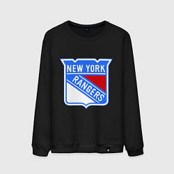 Свитшот хлопковый мужской New York Rangers, цвет: черный