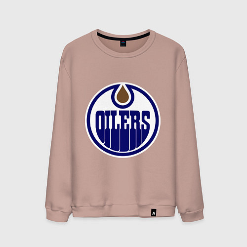Мужской свитшот Edmonton Oilers / Пыльно-розовый – фото 1