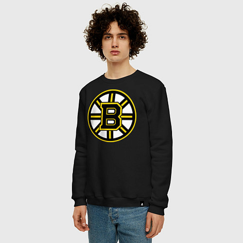 Мужской свитшот Boston Bruins / Черный – фото 3