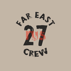 Свитшот хлопковый мужской Far East 27 Crew, цвет: миндальный — фото 2