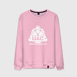 Свитшот хлопковый мужской UAC, цвет: светло-розовый