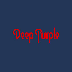 Свитшот хлопковый мужской Deep Purple: Red Logo, цвет: тёмно-синий — фото 2