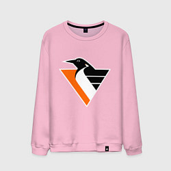 Свитшот хлопковый мужской Pittsburgh Penguins, цвет: светло-розовый