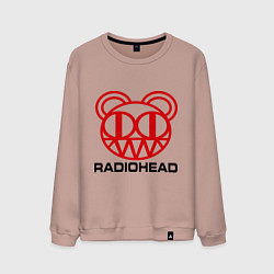 Свитшот хлопковый мужской Radiohead, цвет: пыльно-розовый