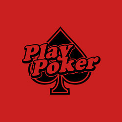 Свитшот хлопковый мужской Play Poker, цвет: красный — фото 2