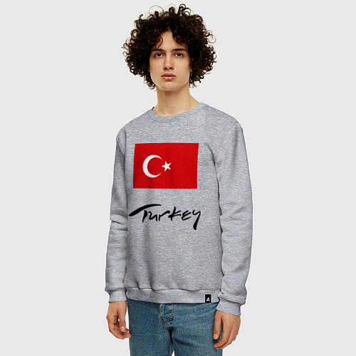 Мужской свитшот Turkey / Меланж – фото 3
