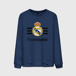Свитшот хлопковый мужской Real Madrid Lines, цвет: тёмно-синий